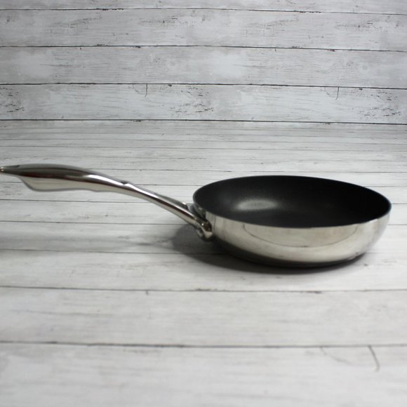 NEW Tupperware Chef Series Non Stick 8" Open Fry Pan Stainless Steel - Picture 7 of 7